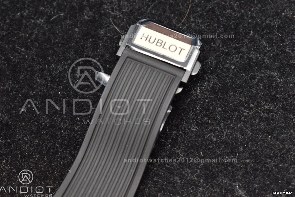 Strap Hublot Unico Dial ZF Black Bang on 1:1 A Best Rubber RG 904 GoodFit Big Skeleton Edition 0102